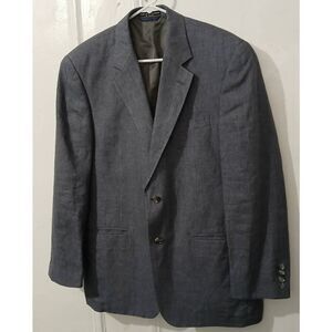Haspel mens 39s gray blazer jacket 100% linen